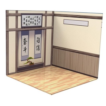 1/12 Display Backdrop Decoration Study Room