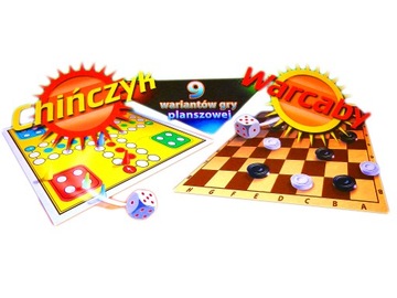 CHIŃCZYK WARCABY dwie plansze GRA RODZINNA 2w1