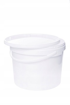 10 пластиковых ведер 5 литров белого цвета для ЕДЫ!