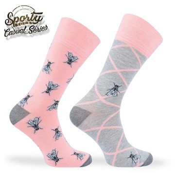 Веселые асимметричные носки из хлопка - Muchy