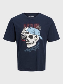 Jack&Jones T-Shirt Roxbury 12227779 Granatowy Regular Fit