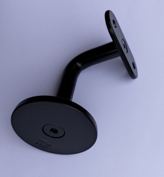 ОПОРА ПОРУЧНЯ - ручка из нержавеющей стали - ЧЕРНЫЙ МАТОВЫЙ.