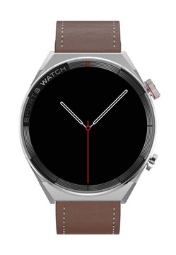 Smartwatch brązowy skórzany elegancki Watchmark