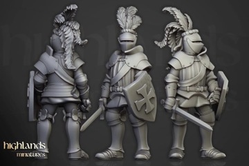Imperial Guard with hand weapons and shields