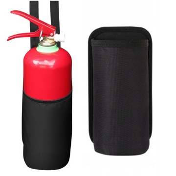 UCHWYT POKROWIEC NA GAŚNICĘ SAMOCHODOWĄ DO BAGAŻNIKA NA RZEP PASKI ETUI