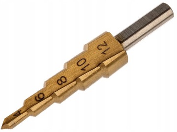 СТУПЕНЧАТОЕ КОНУСНОЕ СВЕРЛО HS TYTAN 4-12MM DRILL