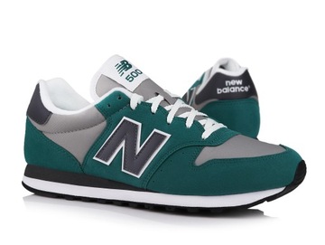 Buty sneakersy męskie sportowe New Balance ZIELONY SZARY