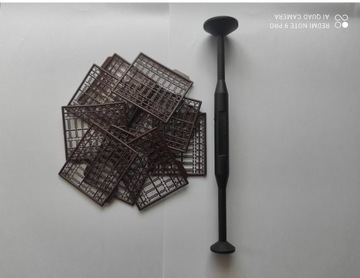 ПЛОТНАЯ СЕТКА ПВА ДЛЯ ТУННЕЛЯ 35–44 мм x 27 метров. ПРИНАДЛЕЖНОСТИ + блистер с пробками.