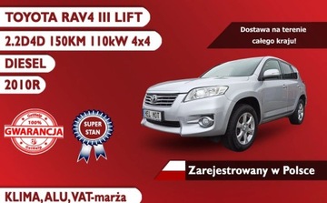 Toyota RAV4 III MPV Facelifting 2.2 D-4D 150KM 2010 Toyota RAV4 III LIFT 2.2D4D 4x4 150KM, 2010R Z...