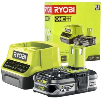 RYOBI АККУМУЛЯТОР 18В 2,5Ач + ЗАРЯДНОЕ УСТРОЙСТВО RC18120-125
