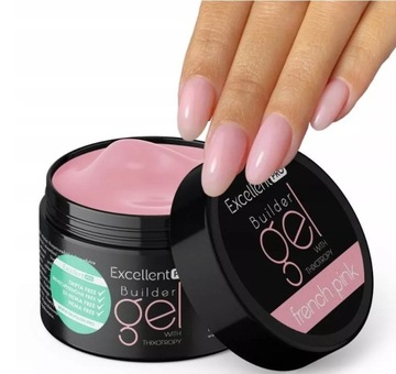 EXCELLENT PRO Builder Gel Строительный гель с тиксотропией French Pink 50 г