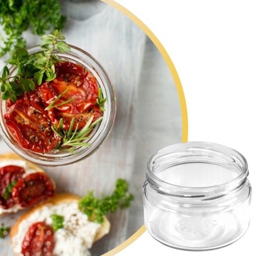 Стеклянная банка 0,25л 250мл fi82 Баночки для десертов с медовым джемом НАБОР 8 шт.