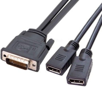 Кабель DMS 59 к 2х DisplayPort DP ДВУМ МОНИТОРАМ