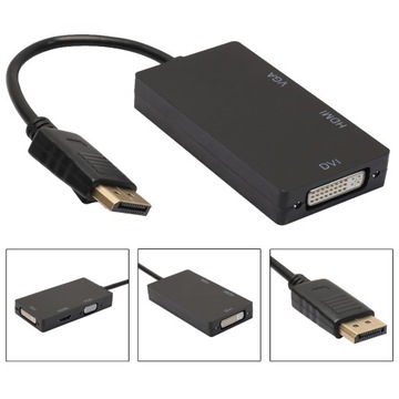Конвертер DP DisplayPort в DVI HDMI VGA