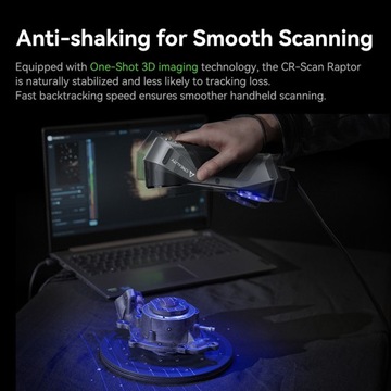 Creality CR-Scan Raptor 3D-сканер синий инфракрасный лазер