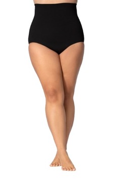 QUEEN SIZE Majtki HIGH WAISTED SMOOTHWEAR czarne R . 5/6