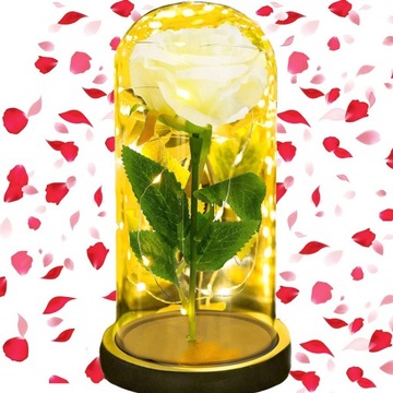 ВЕЧНАЯ РОЗА В СТЕКЛЕ LED-бокс ИДЕЯ ПОДАРКА НА ДЕНЬ МАТЕРИ