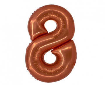 Balon Cyfra 8 Miedziana - 76 cm