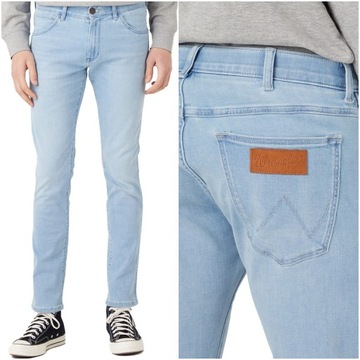 Męskie spodnie jeansowe rurki Wrangler BRYSON W33 L34