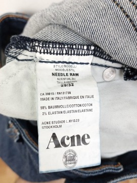 ATS spodnie ACNE STUDIOS bawełna jeans 29/32