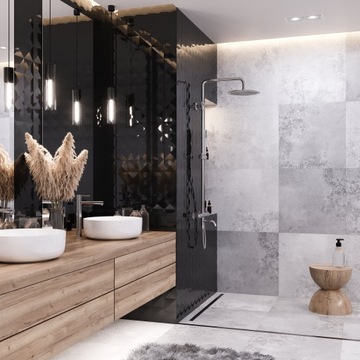 Душевой набор Corsan LUGO Душевая колонна Тропический душ 25см Хром