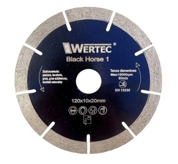 Tarcza diamentowa Black Horse 1 120x10x20mm WERTEC