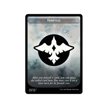 MTG 2x Foretell Marker Token