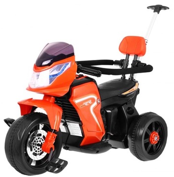Pchaczyk Rowerek Motorek elektryczny 3w1 dla dzieci Pomarańczowy +