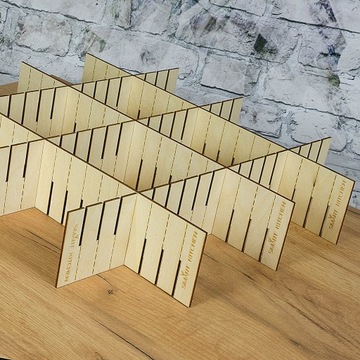 ORGANIZER Z DREWNA DO SZUFLAD 43x10CM SEPARATOR x2