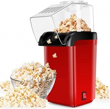 MASZYNA MASZYNKA DO POPCORNU DOMOWA BEZ TŁUSZCZU POPCORN BEZTŁUSZCZOWA