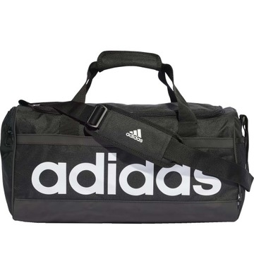 ADIDAS LINEAR DUFFEL M HT4743 ТРЕНИРОВОЧНАЯ СПОРТИВНАЯ СУМКА ЧЕРНАЯ СРЕДНЯЯ