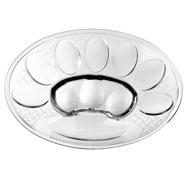 ТАРЕЛКА ЯИЧНАЯ ТАРЕЛКА СТЕКЛЯННАЯ БЛЮДА НА 10 ЯИЦ ПОДСТАВКА ПАСХАЛЬНАЯ 22см