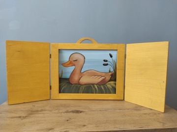 DREWNIANY TEATRZYK KAMISHIBAI A3 DPM, POLECAM!