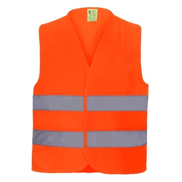 KAMIZELKA OSTRZEGAWCZA Orange ODBLASKOWA VEST2 S