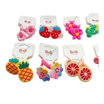 РЕЗИНКИ ДЛЯ ВОЛОС ДЛЯ ДЕТЕЙ И ДЕВОЧЕК РАЗНОЦВЕТНЫЙ НАБОР ИЗ 10 ПАР РЕЗИНОК ДЛЯ ВОЛОС