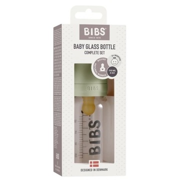 BIBS: стеклянная бутылочка антиколиковая 110 мл SAGE 0+