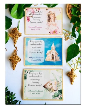MAG 1 Podziękowanie pamiątka dla gości komunijnych komunia magnes COMMUNION