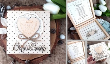 Сувенир на Святое Крещение с точками АНГЕЛ