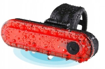 LAMPKA ROWEROWA TYLNA LED LAMPKI ROWEROWE USB OŚWIETLENIE AKUMULATOROWA