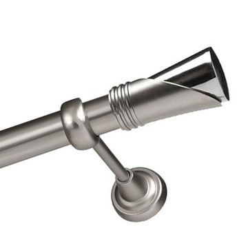 Elegancki karnisz 390 cm bez żabek 25 mm nad okno