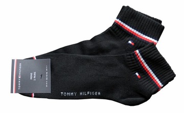 TOMMY HILFIGER SKARPETY MĘSKIE STOPKI 39-42 CZARNE