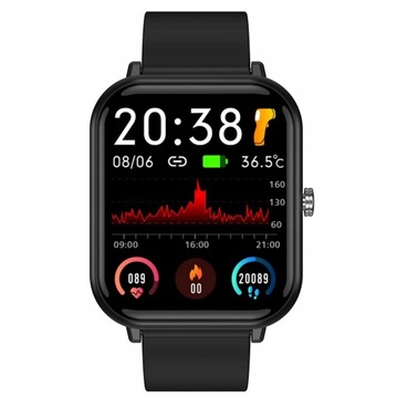 Q9PRO Smartwatch Fitness Tracker 24 Tryby Sportowe i Monitor Tętna Czarny