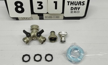 ЛАТУННЫЙ ТРОЙНИК С КЛАПАНАМИ ДЛЯ СТИРАЛЬНОЙ МАШИНЫ ПОСУДОМОЕЧНАЯ МАШИНА РАСПРЕДЕЛИТЕЛЬ 3/4