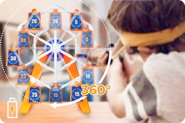 ЭЛЕКТРОННЫЙ ЩИТ НЕРФ СТРЕЛЬБ + ПИСТОЛЕТ