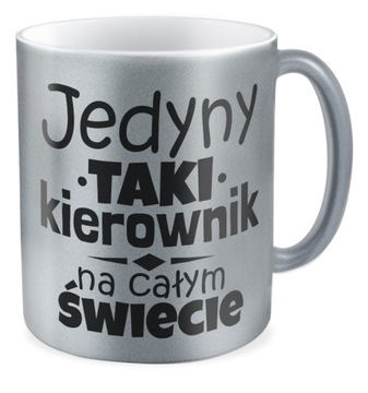 Kubek srebrny SZEF jedyny taki kierownik prezent