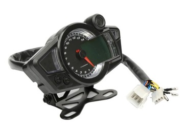 UNIWERSALNY LICZNIK CYFROWY MOTOCYKL MOTOR SKUTER QUAD LCD 11000 RPM