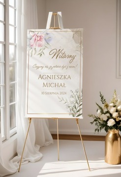 Приветственный плакат 70х100 Свадьба Свадьба встреча гостей БОЛЬШОЙ ВЫБОР ДИЗАЙНОВ