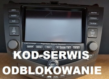 Honda Accord MK7 nawigacja rozkodowanie kod