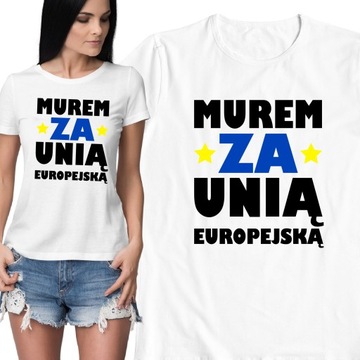 KOSZULKA BLUZKA MUREM ZA UNIĄ EUROPEJSKĄ ANTY PIS