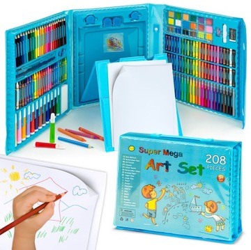 ZESTAW ARTYSTYCZNY DO MALOWANIA 208 elementów